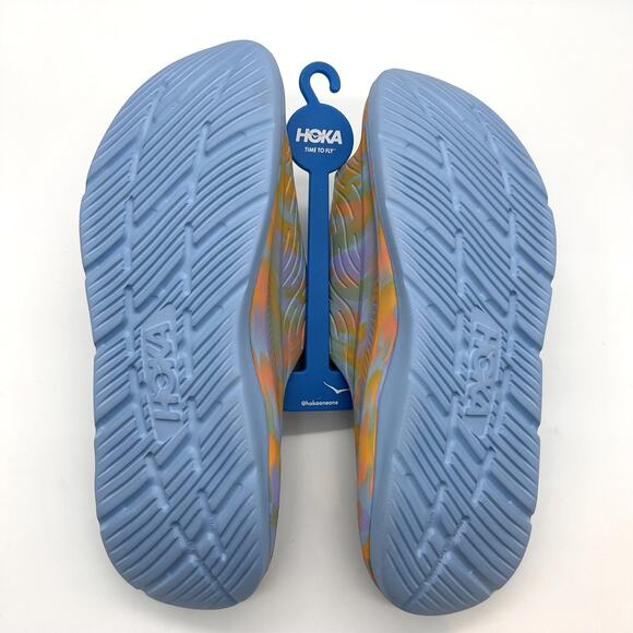 Hoka Ora Luxe Slide Sandals Mens Size 14 Summer Song Yellow Recovery 1134150 main image 6